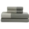 Calvin Klein Contrast Weave 300 Thread Count Sheet Set In Gray