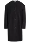 Calvin Klein Cora Wool And Cashmere-blend Coat In Black