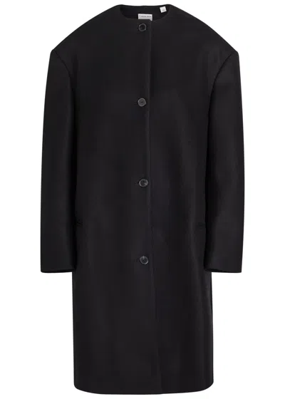 Calvin Klein Cora Wool And Cashmere-blend Coat In Black