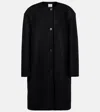 Calvin Klein Cora Wool And Cashmere Coat In Black