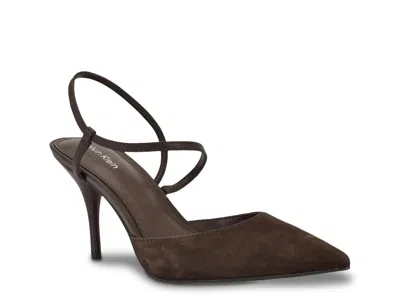 Calvin Klein Cordera Pump In Brown