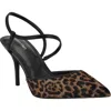 Calvin Klein Corderaly Genuine Calf Hair Pointed Toe Pump In Animal Print