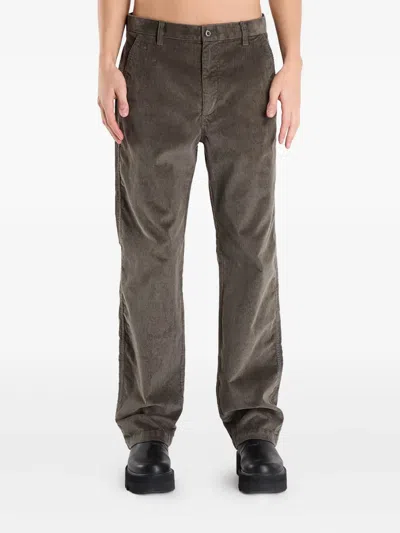 Calvin Klein Corduroy Chino Pants In Brown