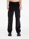 Calvin Klein Corduroy Straight-leg Trousers In Black