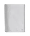 Calvin Klein Core Plush Solid Blanket, Queen In Light Gray