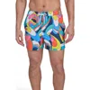 Calvin Klein Core Swim Trunks In Abstract