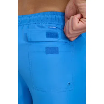 Calvin Klein Core Swim Trunks In Blue