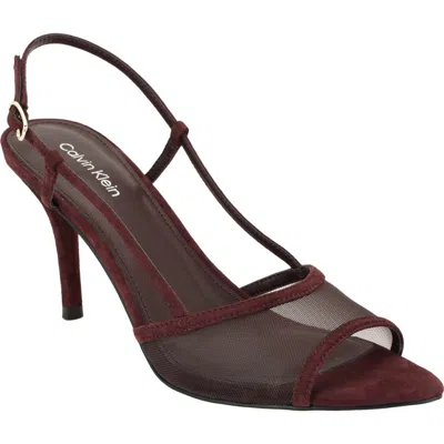 Calvin Klein Corette Slingback Sandal In Brown
