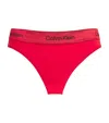Calvin Klein Cotton-blend Holiday Bikini Brief In Red