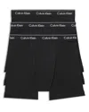 Calvin Klein Classic Stretch Cotton Boxer Briefs 3-pack In Black