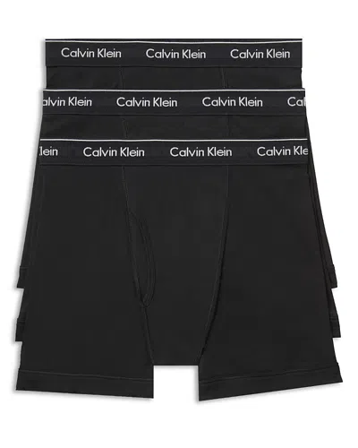 CALVIN KLEIN COTTON BOXER BRIEFS, PACK OF 3,NB4003