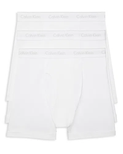 Calvin Klein 3 Pack Cotton Classics Trunks In White