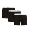 Calvin Klein Mens Underwear 3 Pack Boxer Briefs In Black