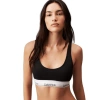 Calvin Klein Triangle Crop Top In Black