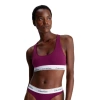 Calvin Klein Cotton Bra Top In Syrah