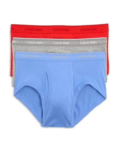 Calvin Klein Cotton Classic Briefs, Pack Of 3 In Glacier