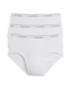 Calvin Klein 3-pack Moisture Wicking Stretch Cotton Briefs In White