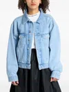 Calvin Klein Cotton Denim Jacket In Blue