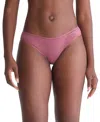 Calvin Klein Cotton Form Bikini Underwear Qd3644 In Red Grape
