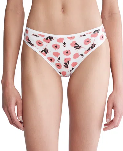 Calvin Klein Cotton Form Bikini Underwear Qd3644 In Falling Flowers