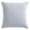 Calvin Klein Cotton Gauze Solid Euro Sham, Set Of 2 In Blue