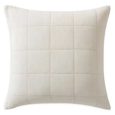 Calvin Klein Cotton Gauze Solid Pillow Cover, 22 X 22 In Sand