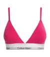 Calvin Klein Cotton Icon Bra In Pink