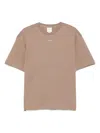 Calvin Klein Cotton Interlock T-shirt In Brown