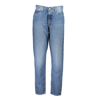 Calvin Klein Cotton Jeans & Women's Pant In Blue