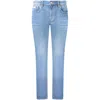 Calvin Klein Blue Cotton Jeans & Women's Pant In Blue