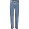 Calvin Klein Blue Cotton Women Jeans In Blue