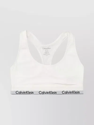 CALVIN KLEIN COTTON LOGO RACERBACK BRALETTE