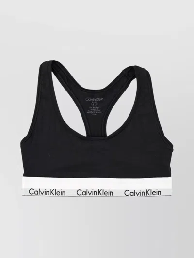 CALVIN KLEIN COTTON LOGO RACERBACK BRALETTE ICON