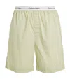 Calvin Klein Cotton Lounge Shorts In Green