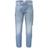 Calvin Klein Sleek Washed Denim Jeans For A Timeless Style In Blue