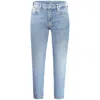 Calvin Klein Sleek Washed Denim Jeans For A Timeless Style In Blue