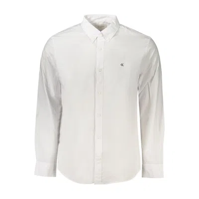 Calvin Klein Cotton Men Men's Shirt In White