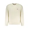 Calvin Klein Logo-detail Crew-neck Sweater In White