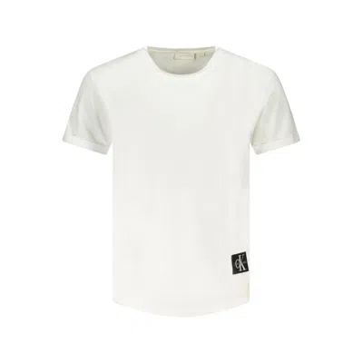 Calvin Klein White Cotton Men T-shirt