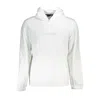 Calvin Klein Elegant White Hooded Sweater With Print In White