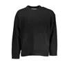 Calvin Klein Sleek Long Sleeved Crew Neck Sweater In Black
