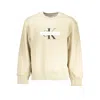 Calvin Klein Beige Cotton Sweater In Neutral