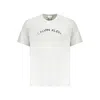 Calvin Klein Brown Cotton Men T-shirt In Gray