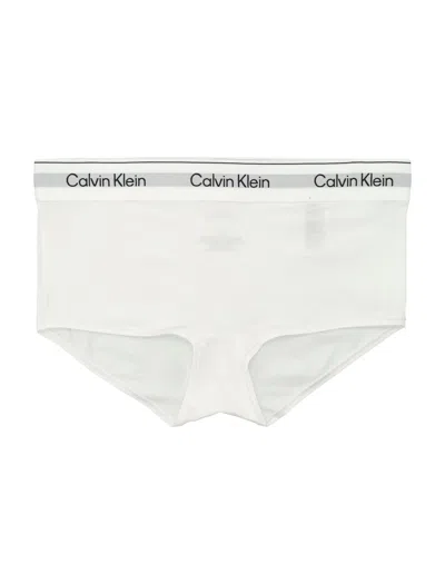 Calvin Klein Cotton Modal Culotte With Seamless Waistband In White