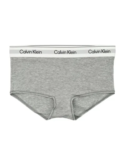 Calvin Klein Cotton Modal Low-rise Culotte In Grey