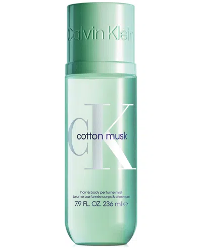 Calvin Klein Cotton Musk Unisex Hair & Body Perfume Mist, 7.9 Oz. In Transparent