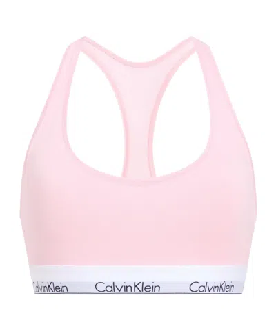 Calvin Klein Cotton Nonwire Bra In Pink