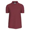 Calvin Klein Cotton Pique Polo Shirt In Garnet