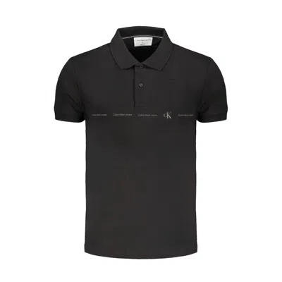 Calvin Klein Cotton Polo Men's Shirt In Black