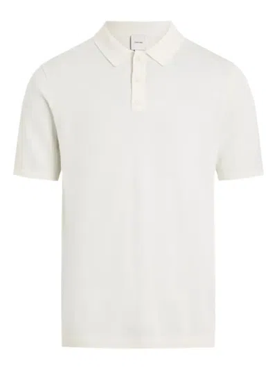 Calvin Klein Cotton Polo Shirt In Neutral